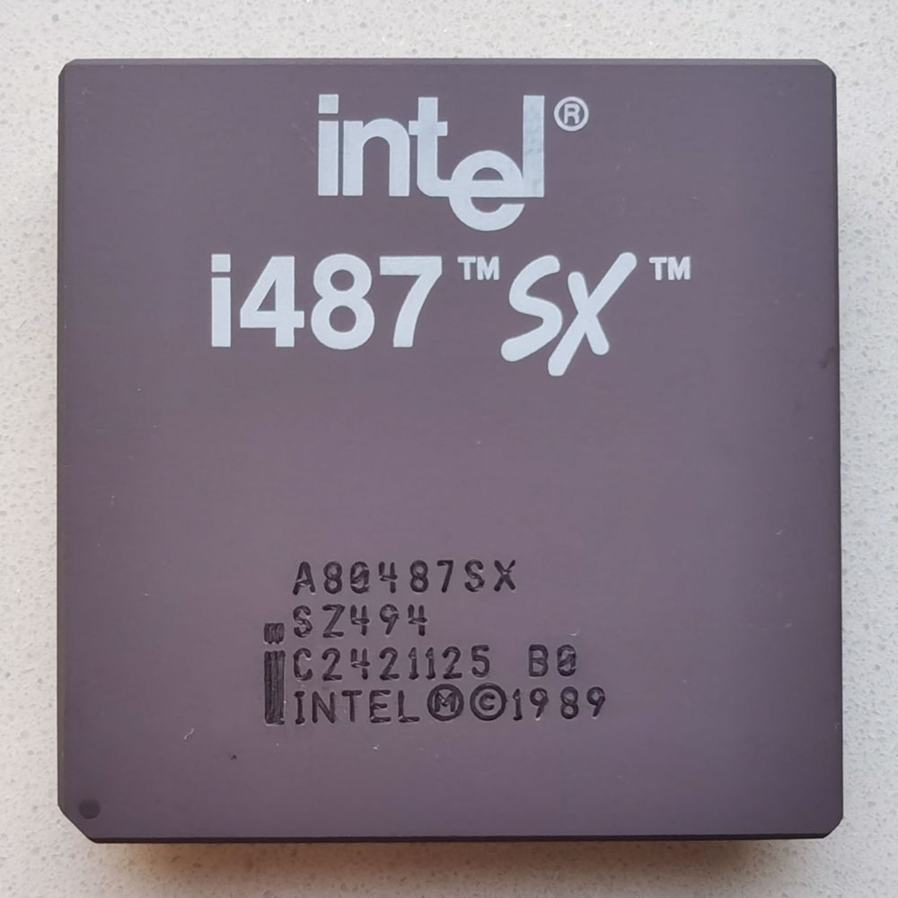 Intel A80487SX 正面
